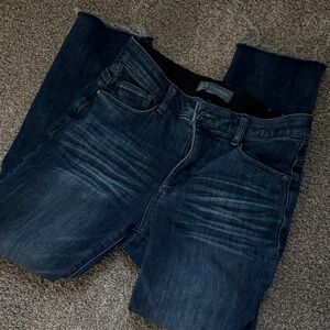 Women's Dark Blue Straight Leg Jeans Wit and Wisdom